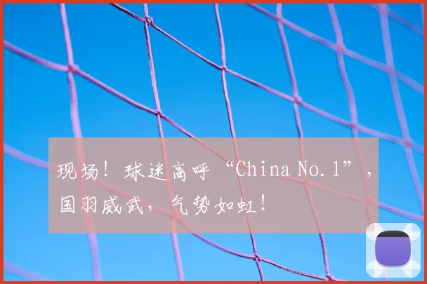 现场！球迷高呼“China No.1”，国羽威武，气势如虹！